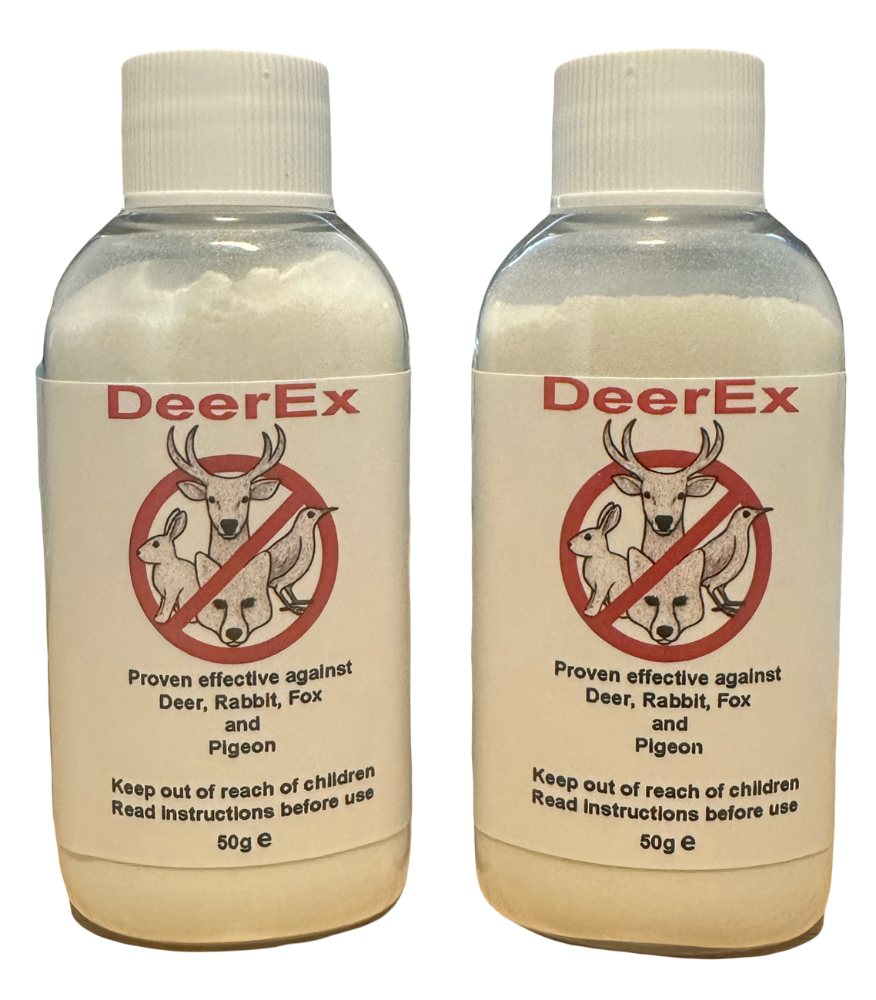 DeerEx Natural Deer & Wildlife Repellent – Garden Deer Deterrent, Rabbit, Fox & Pigeon Control, Safe for Plants and Pets, Eco-Friendly Garden Protection